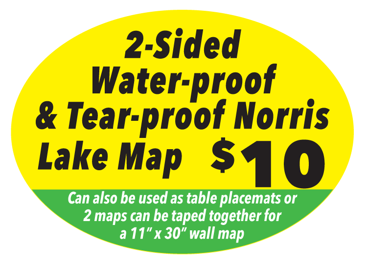 Norris Lake map sticker